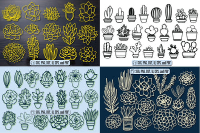 Cricut SUCCULENTS SVG Cut File Bundle SVG MD JOYNAL ABDIN 