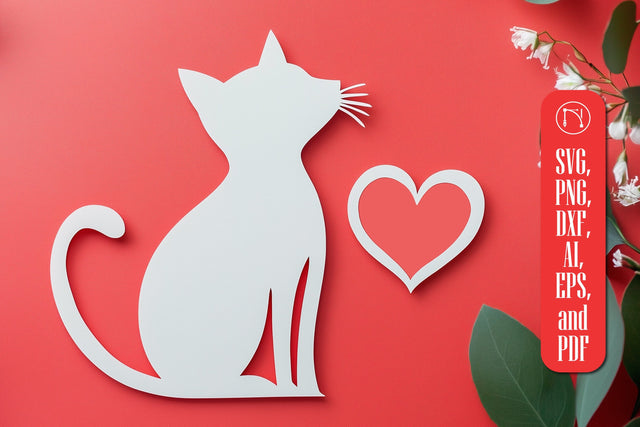 Cricut Valentine Cat SVG cut file SVG MD JOYNAL ABDIN 
