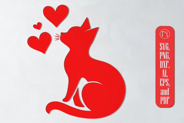 Cricut Valentine Cat SVG cut file SVG MD JOYNAL ABDIN 