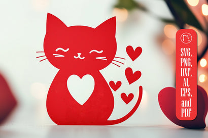 Cricut Valentine Cat SVG cut file SVG MD JOYNAL ABDIN 