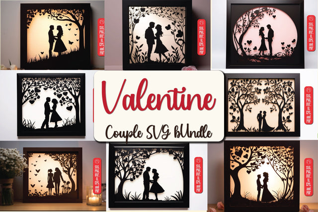Cricut Valentine Couple SVG Bundle SVG MD JOYNAL ABDIN 