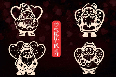 Cricut Valentine Gnome SVG Bundle SVG MD JOYNAL ABDIN 