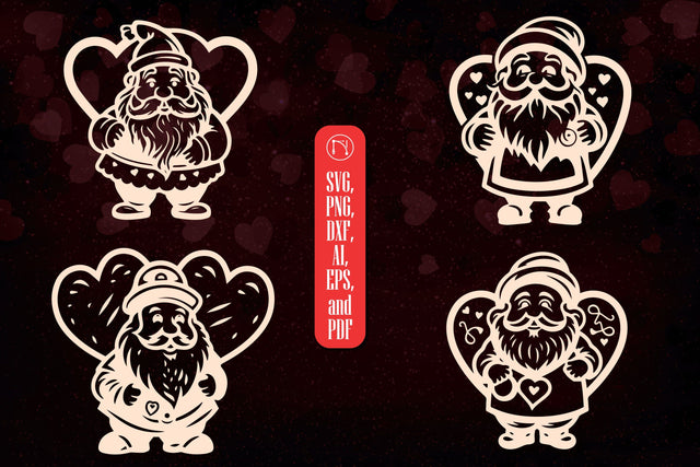 Cricut Valentine Gnome SVG Bundle SVG MD JOYNAL ABDIN 