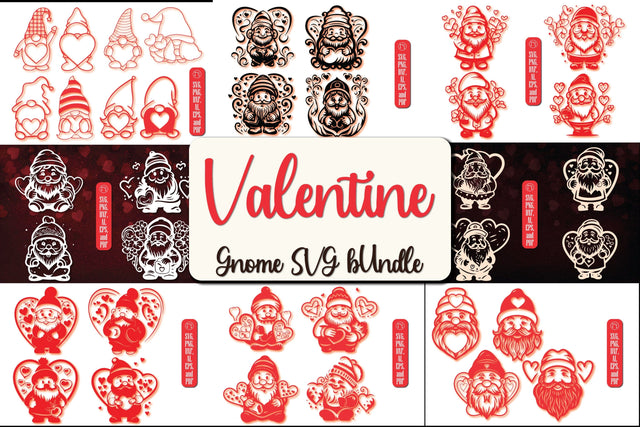 Cricut Valentine Gnome SVG Mega Bundle SVG MD JOYNAL ABDIN 