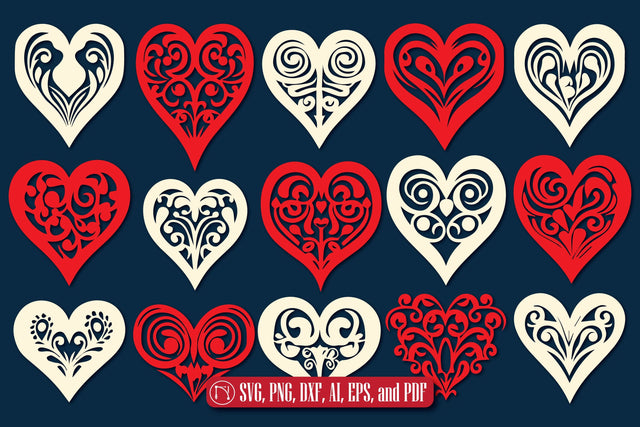 Cricut Valentine Heart SVG Bundle SVG MD JOYNAL ABDIN 