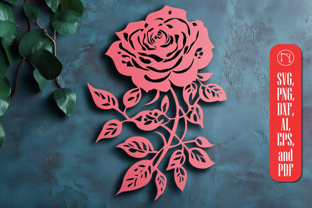 Cricut Valentine Rose SVG cut file SVG MD JOYNAL ABDIN 