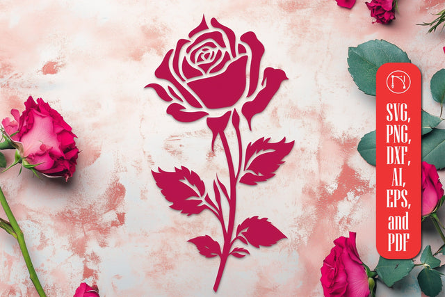 Cricut Valentine Rose SVG cut file SVG MD JOYNAL ABDIN 