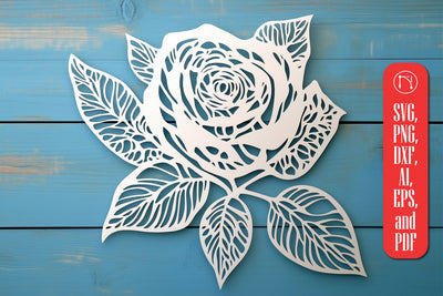 Cricut Valentine Rose SVG cut file SVG MD JOYNAL ABDIN 