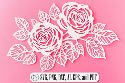 Cricut Valentine Rose SVG cut file SVG MD JOYNAL ABDIN 