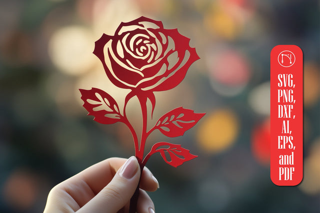 Cricut Valentine Rose SVG cut file SVG MD JOYNAL ABDIN 