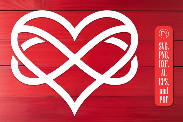 Cricut Valentine's Infinity Sign SVG Cut File SVG MD JOYNAL ABDIN 