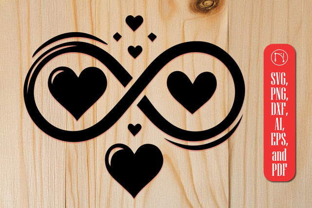 Cricut Valentine's Infinity Sign SVG Cut File SVG MD JOYNAL ABDIN 