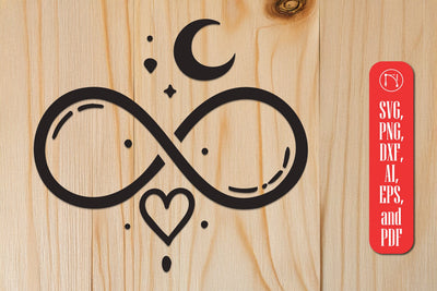 Cricut Valentine's Infinity Sign SVG Cut File SVG MD JOYNAL ABDIN 