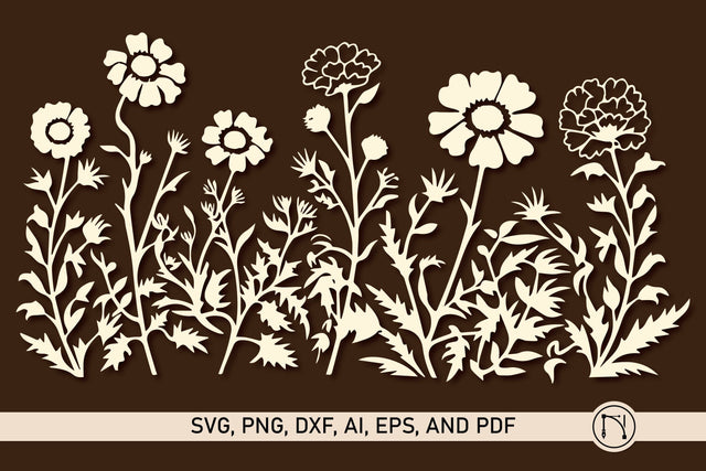 Cricut Wildflower Element SVG Bundle SVG MD JOYNAL ABDIN 
