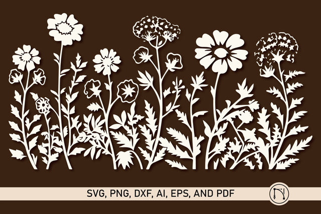 Cricut Wildflower Element SVG Bundle SVG MD JOYNAL ABDIN 