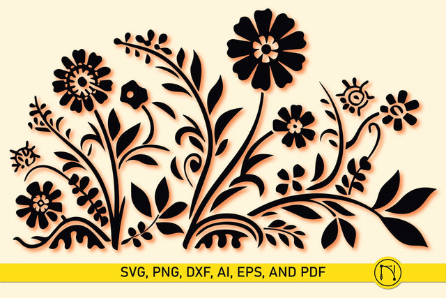 Cricut Wildflower Element SVG Bundle SVG MD JOYNAL ABDIN 