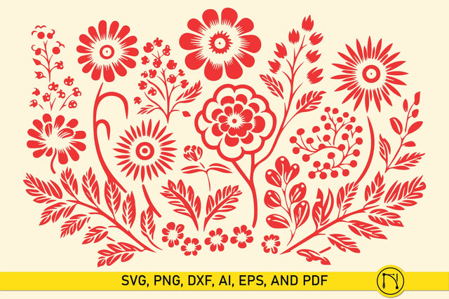 Cricut Wildflower Element SVG Bundle SVG MD JOYNAL ABDIN 