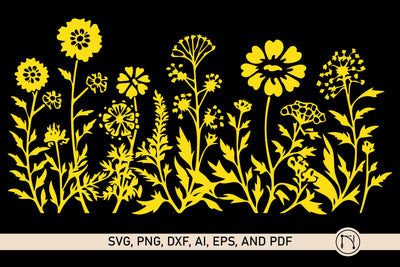 Cricut Wildflower Element SVG Bundle SVG MD JOYNAL ABDIN 