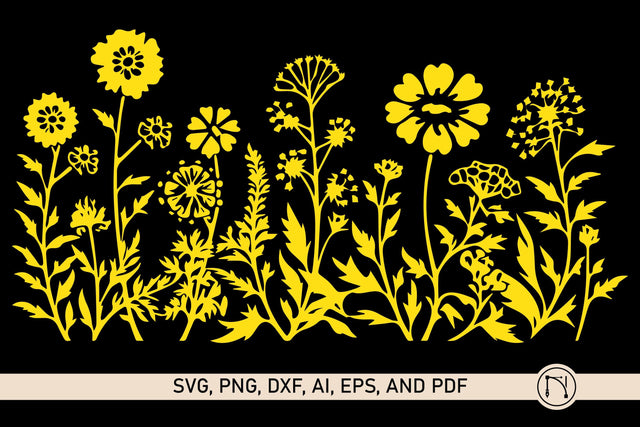 Cricut Wildflower Element SVG Bundle SVG MD JOYNAL ABDIN 