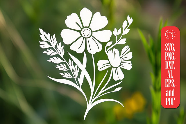Cricut Wildflower SVG cut file SVG MD JOYNAL ABDIN 