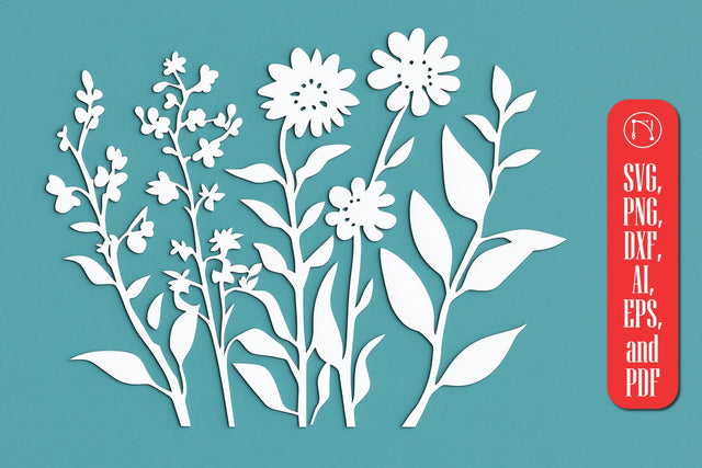 Cricut Wildflower SVG cut file SVG MD JOYNAL ABDIN 