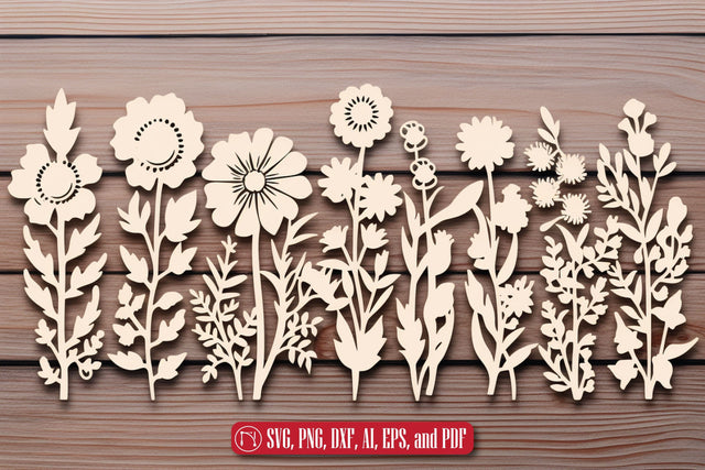 Cricut Wildflowers SVG bundle SVG MD JOYNAL ABDIN 