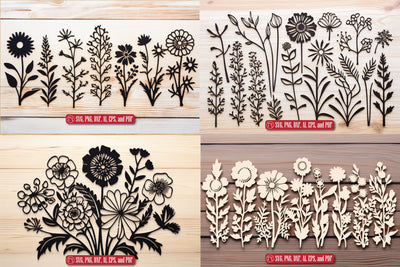 Cricut Wildflowers SVG bundle SVG MD JOYNAL ABDIN 
