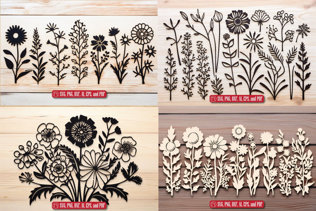 Cricut Wildflowers SVG bundle SVG MD JOYNAL ABDIN 