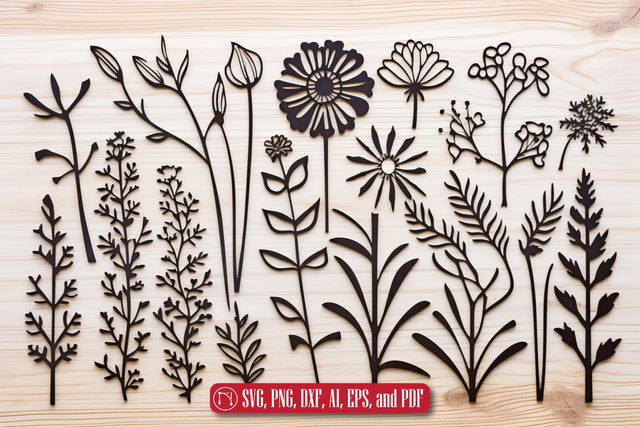 Cricut Wildflowers SVG bundle SVG MD JOYNAL ABDIN 