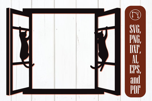 Cricut Window with Cat SVG SVG MD JOYNAL ABDIN 