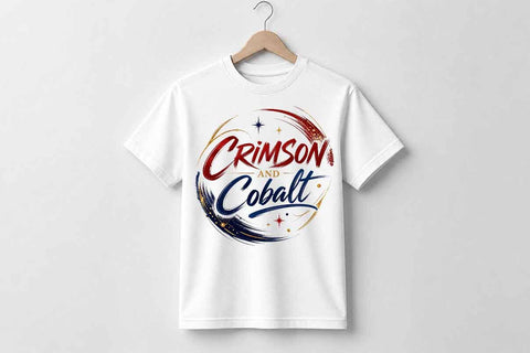 Crimson And Cobalt PNG | School Colors Sublimation Design SVG BillahCrafts 