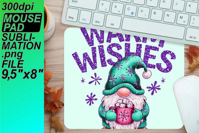 Crisp and clear designs for mouse mats, ready for use! , Gnomes Sublimation HoodArtCraft 