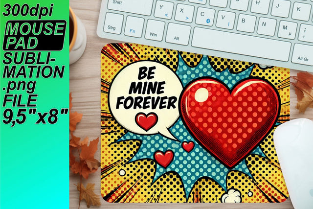 Crisp and clear PNG files for mouse pads, ready to use! , 3D Heart Sublimation HoodArtCraft 