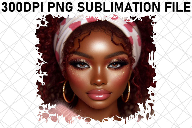 Crisp and vibrant PNG files, for all your needs! , Love Girl Sublimation afrosvg 