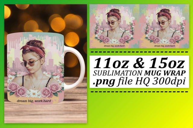 Crisp designs for mugs, stand out from the crowd! , Woman Sublimation afrosvg 