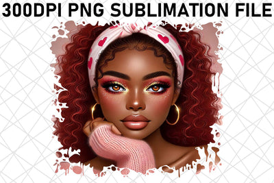 Crisp designs, ready for all your printing needs! , Love Girl Sublimation afrosvg 