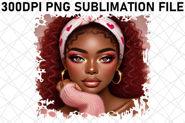 Crisp designs, ready for all your printing needs! , Love Girl Sublimation afrosvg 