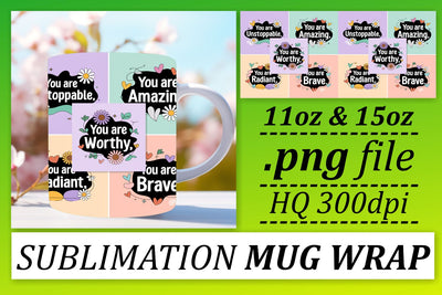 Crisp mug wrap PNGs, perfect for any occasion! , Quote Sublimation afrosvg 