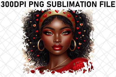 Crisp PNG artwork for tote bags, practical and stylish! , Love Girl Sublimation afrosvg 