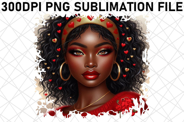 Crisp PNG artwork for tote bags, practical and stylish! , Love Girl Sublimation afrosvg 