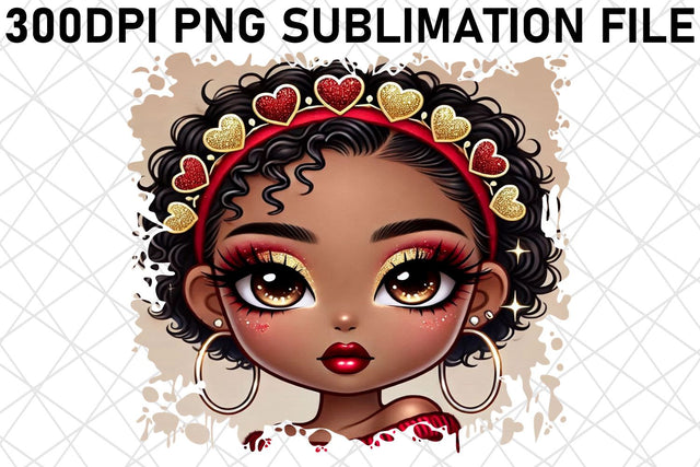 Crisp PNG designs for T-shirt printing, craft with flair! , Love Girl Sublimation afrosvg 