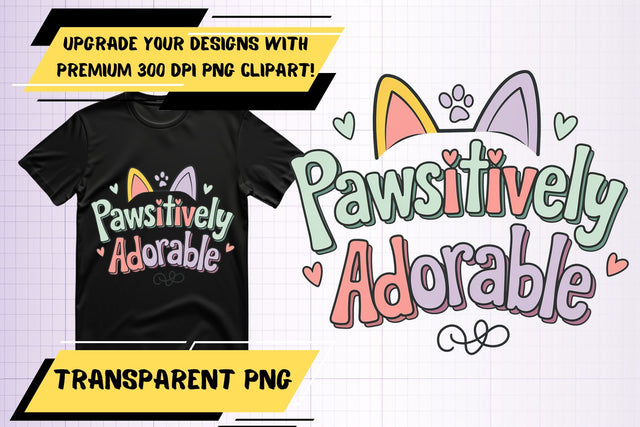 Crisp PNG images, ideal for sublimation work , Cat Quote Sublimation HoodArtCraft 