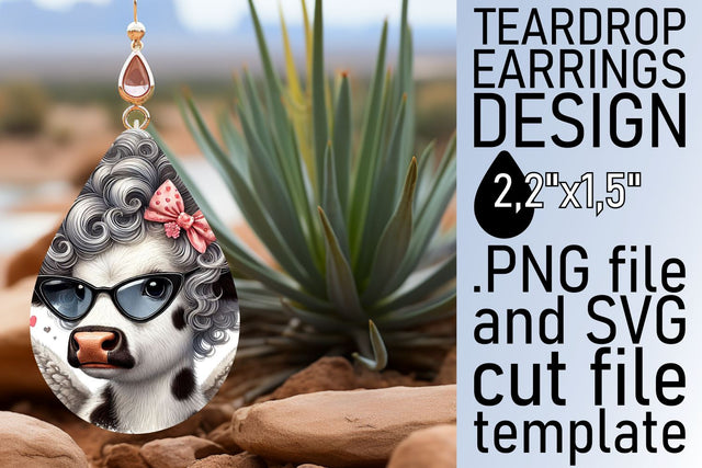crisp PNG included! , Stylish teardrop earrings design, Valentines Sublimation afrosvg 