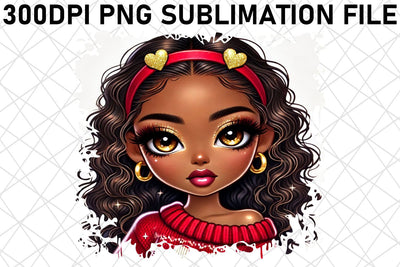 Crisp PNG prints for family trees, celebrate your roots! , Love Girl Sublimation afrosvg 