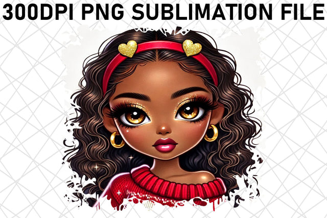 Crisp PNG prints for family trees, celebrate your roots! , Love Girl Sublimation afrosvg 