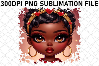Crisp PNG templates for wall art, decorate beautifully! , Love Girl Sublimation afrosvg 