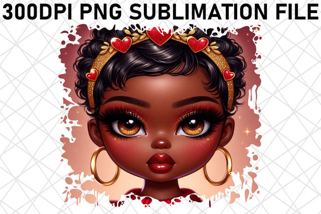 Crisp PNG templates for wall art, decorate beautifully! , Love Girl Sublimation afrosvg 