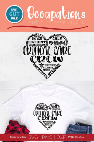 Critical care crew svg for ICU nurse squad or team SVG SVG Cut File 