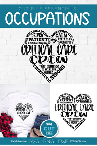 Critical care crew svg for ICU nurse squad or team SVG SVG Cut File 