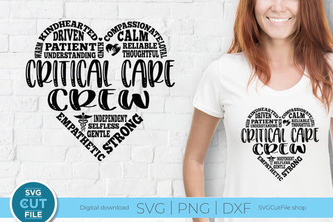 Critical care crew svg for ICU nurse squad or team SVG SVG Cut File 